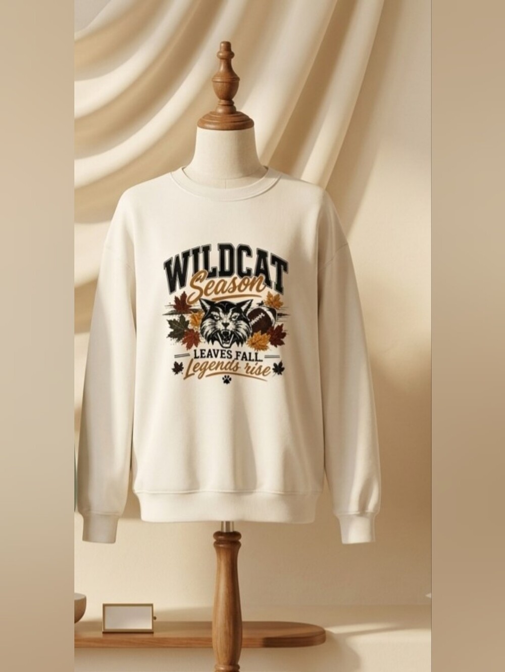 Fall Wildcat Season Wildcat Pride Sweatshirt Size Lg